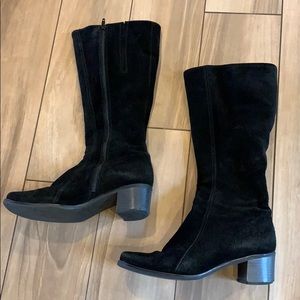 La Canadienne Black Suede waterproof boots